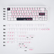 Big Pink 104+29 PBT Dye-subbed Keycap Set Cherry Profile Compatible with ANSI Mechanical Keyboard